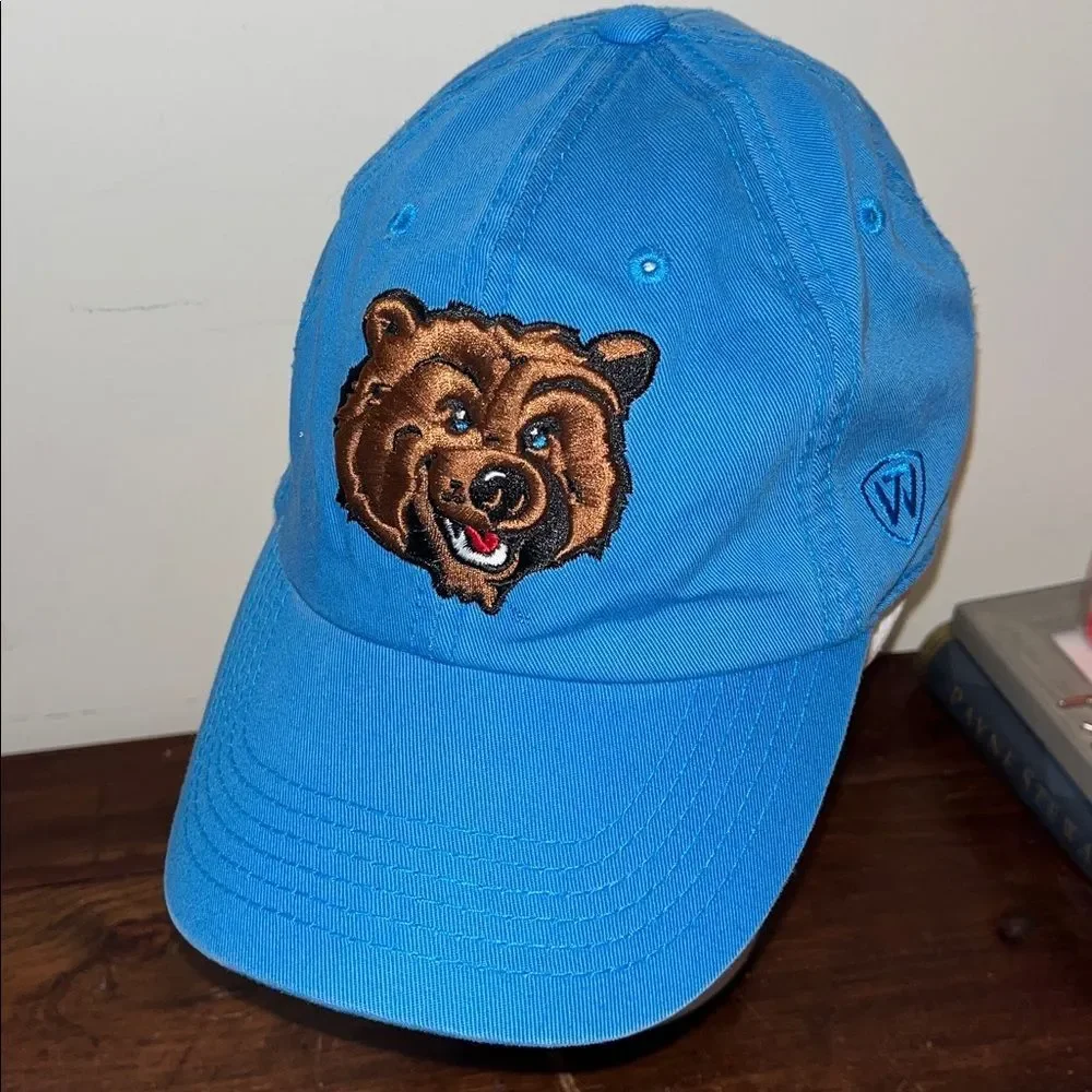UCLA Bruins Los Angeles Ca Blue Brown Smiley Bear School Logo cotton. cap hat